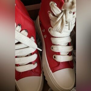 High cut Red Sneakers